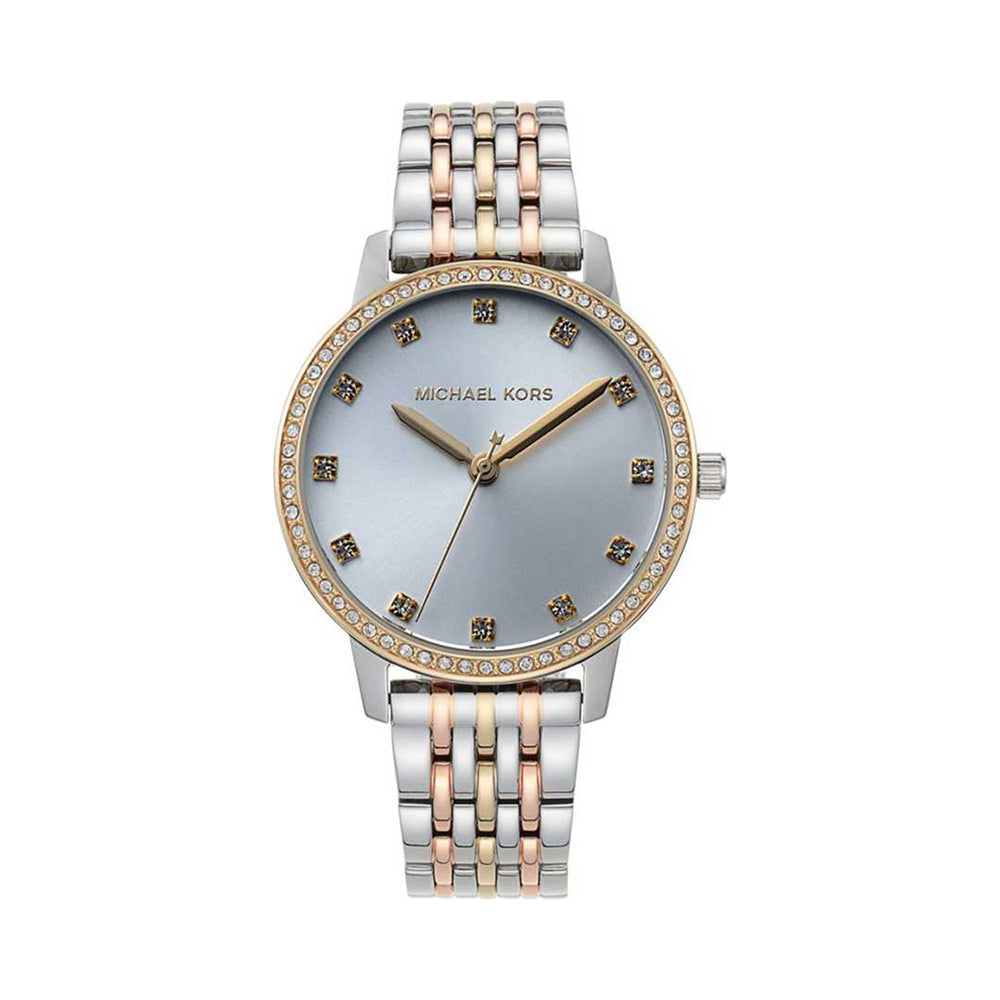 Michael Kors Analog Women's Watch Gold Plated Metal Bracelet - MK4394