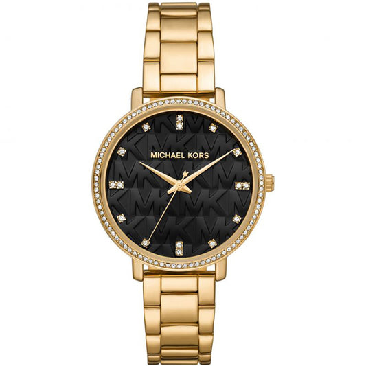 Michael Kors Analog Men's Watch Gold Plated Metal Bracelet