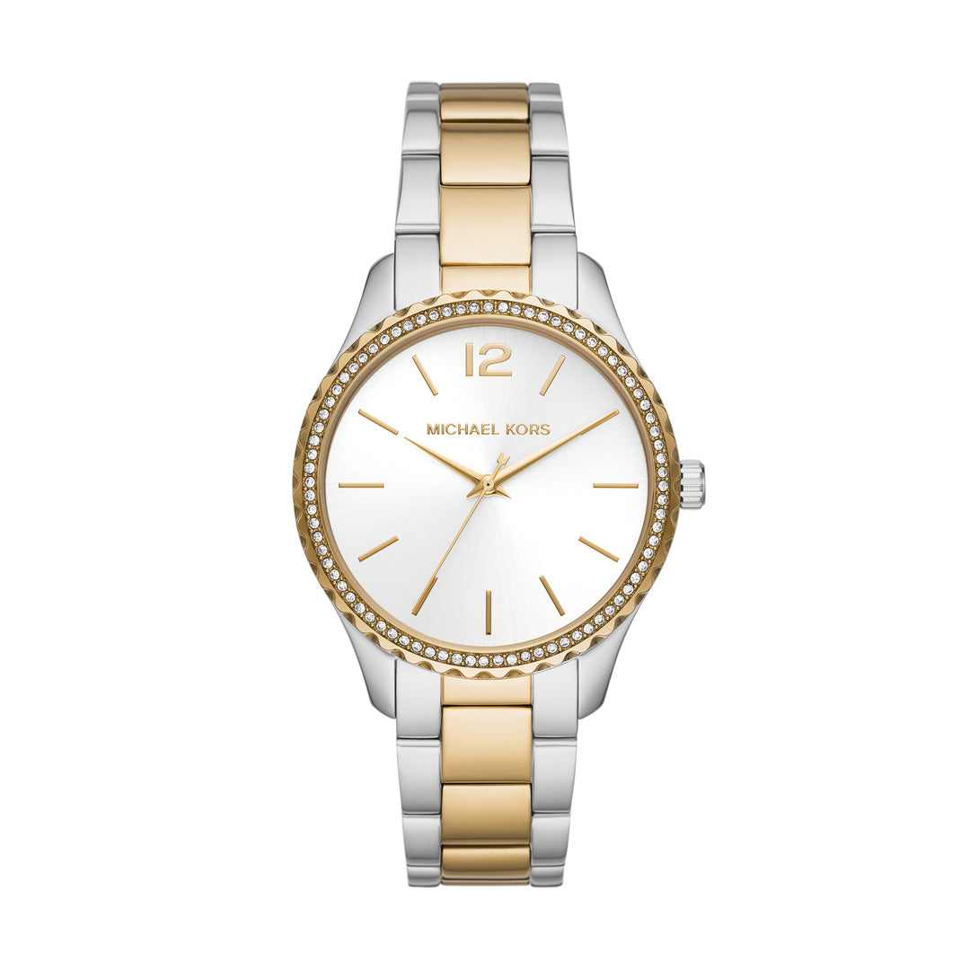 Michael Kors Analog Women's Watch Gold Plated Metal Bracelet - MK6899