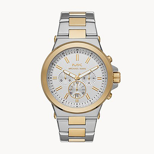 Michael Kors Analog Men's Watch Gold Plated Metal Bracelet