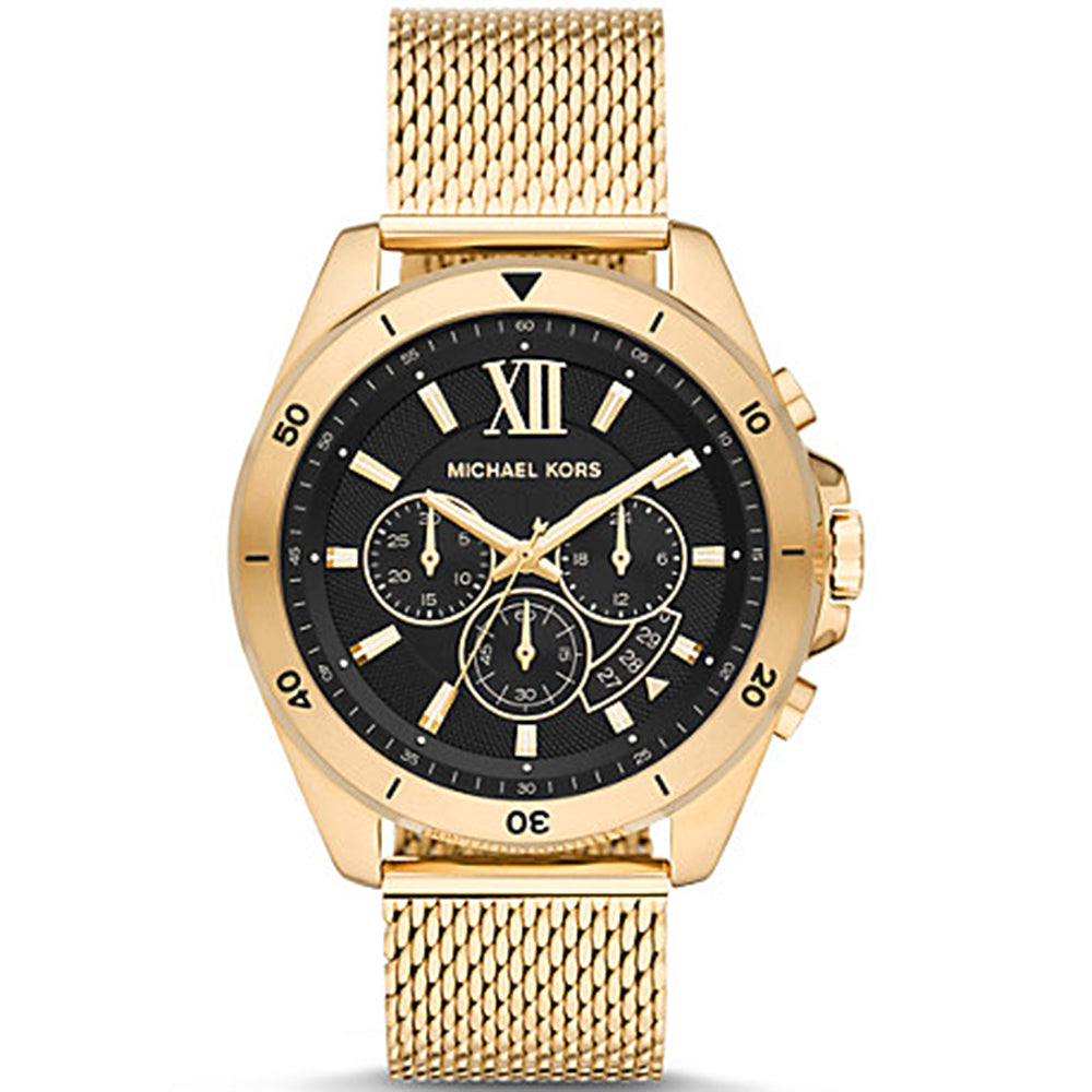 Michael Kors Analog Men's Watch Gold Plated Metal Bracelet - MK8867