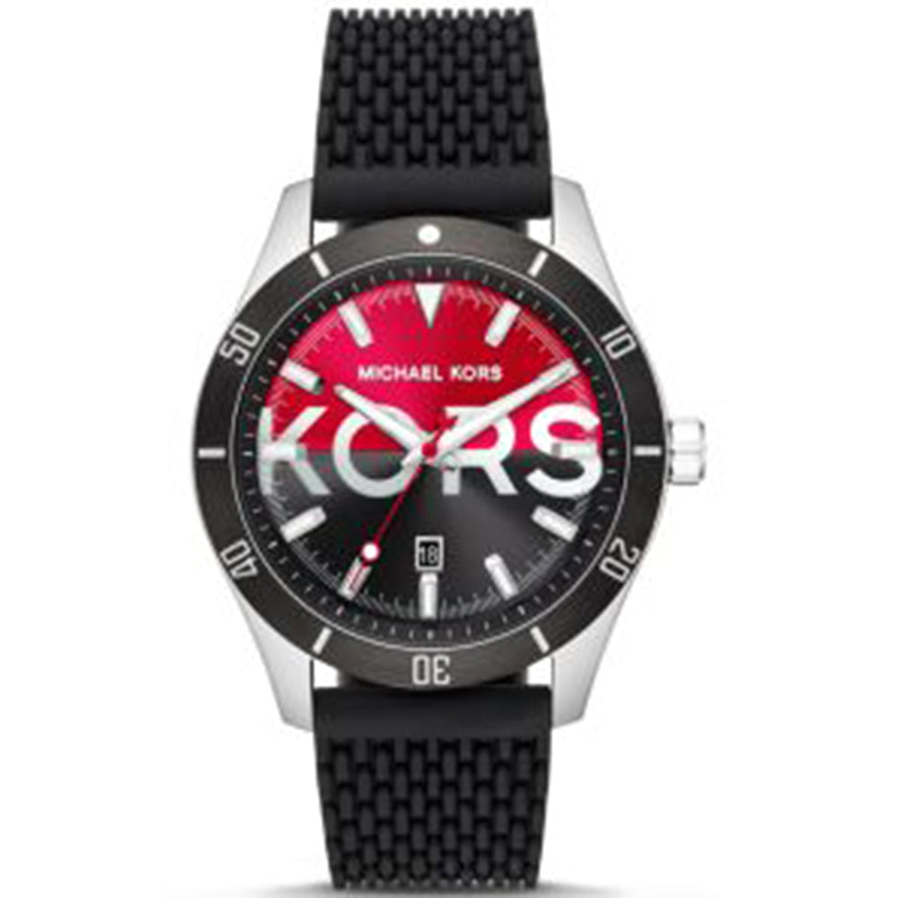Michael Kors Analog Men's Watch Stainless Steel Plastic Strap