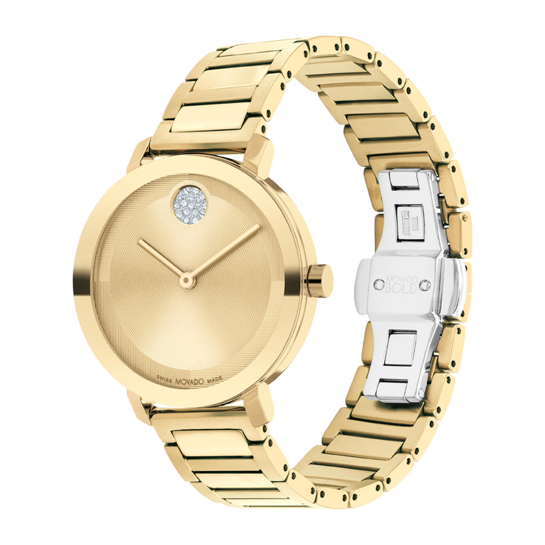 Movado Women's Watch Gold Tone Case Quartz