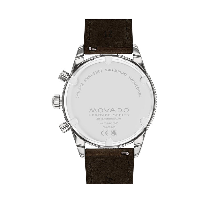Movado Bold Men's Watch Silver Tone Case Quartz