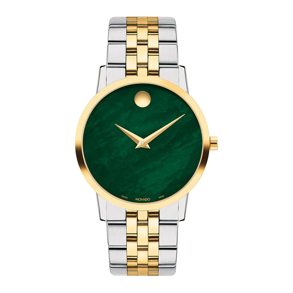 Movado Women's Watch Green Tone Case Quartz