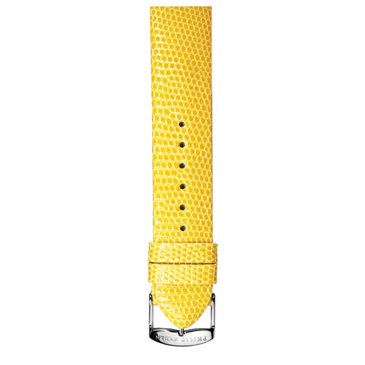 Philip Stein Signature Yellow Calf Lizard-print Strap Size 1