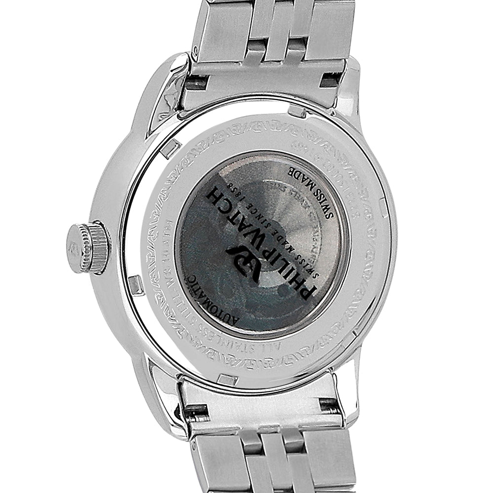 Philip Watch ANNIVERSARY 40MM AUTO WHITE DIAL BR SS
