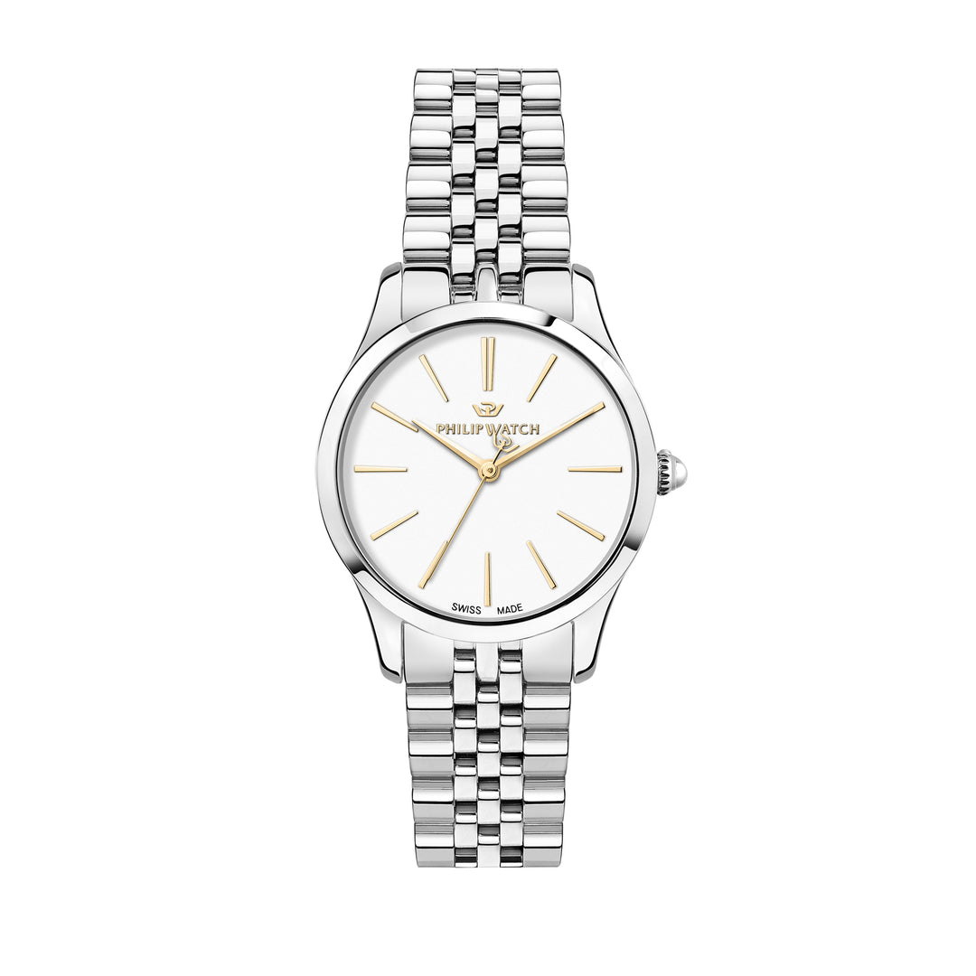 Philip Watch GRACE 32MM 3H WHITE SILVER DIAL BR SS