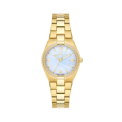 Philip Watch Timeless 3H 29MM Ca W/Diam MOP DIA BR YG