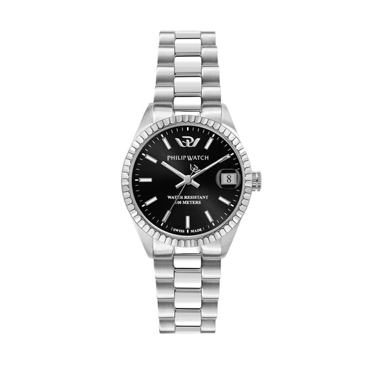 Philip Watch Caribe 31MM 3H Black Dial BR SS