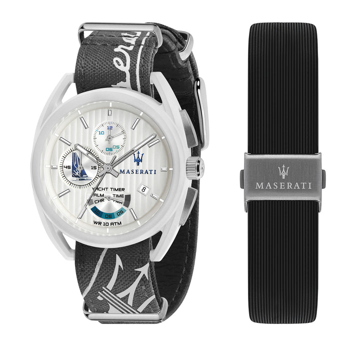 MASERATI TRIMARANO YACHT TIMER 41mm WHI DIA BLU S