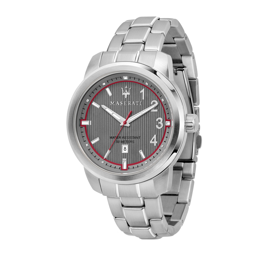 MASERATI ACTIVE POLO 45mm 3H GRAY DIAL BR SS