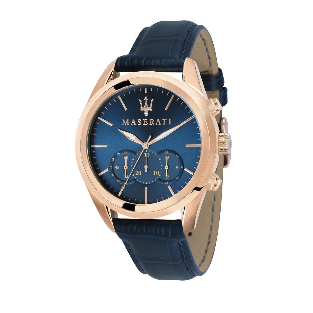 MASERATI TRAGUARDO 45MM CHR BLUE DIAL BLUE ST