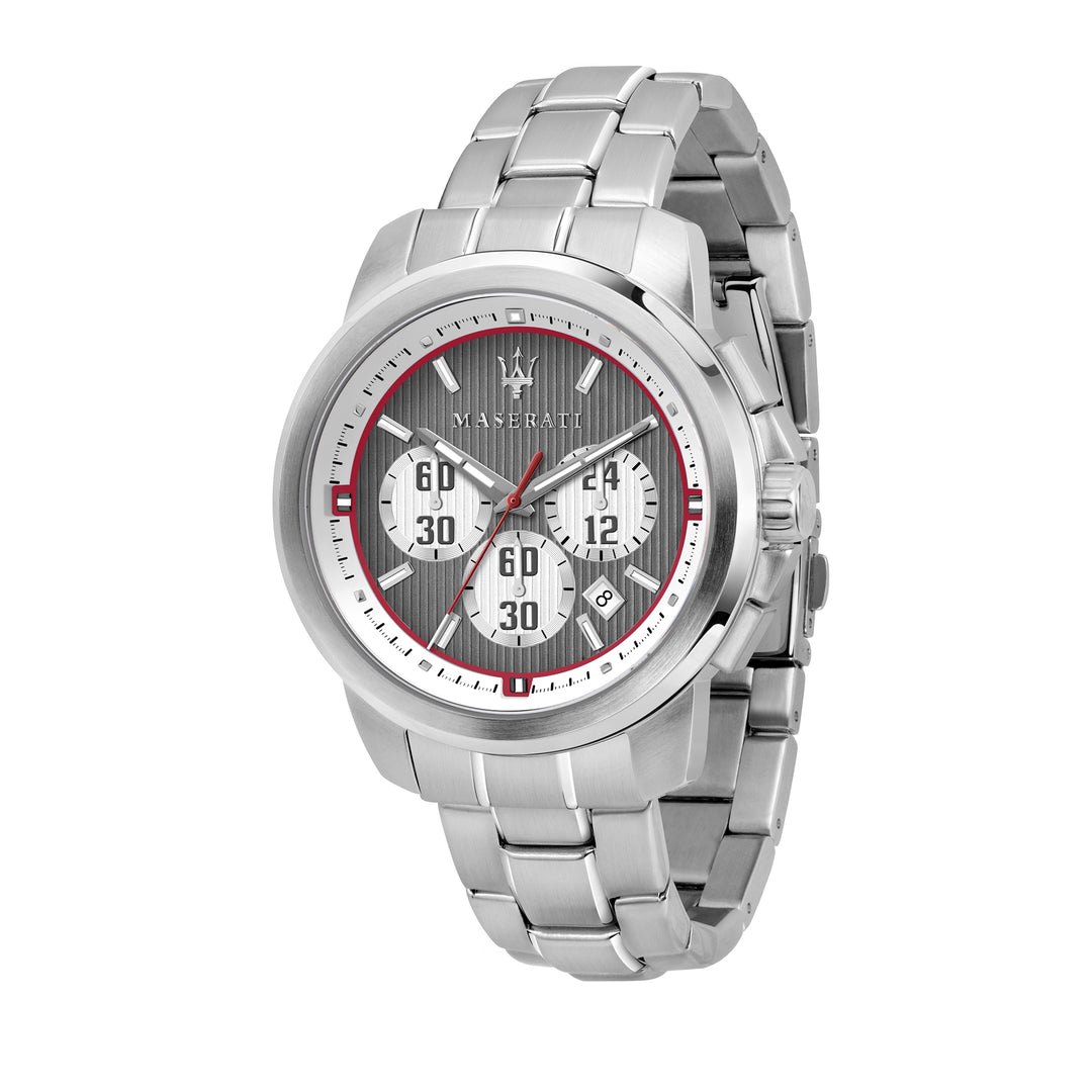 MASERATI ACTIVE POLO 45mm CHR GRAY DIAL BR SS