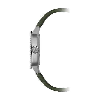 Raymond Weil Freelancer Ladies Automatic Green Dial Leather Watch 34.5 X 34.5mm