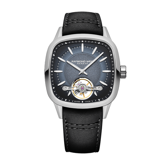 Raymond Weil Freelancer Calibre RW1212 Men’s Automatic Black Leather Strap Watch  40 X 40mm