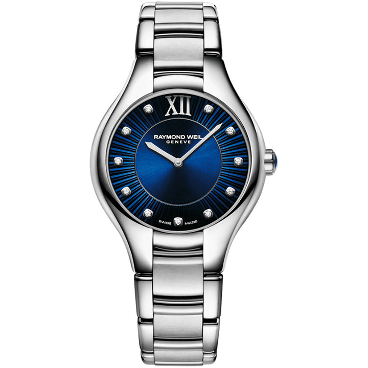 Raymond Weil Women's Noemia Steel Bracelet Blue Dial Diamond Watch