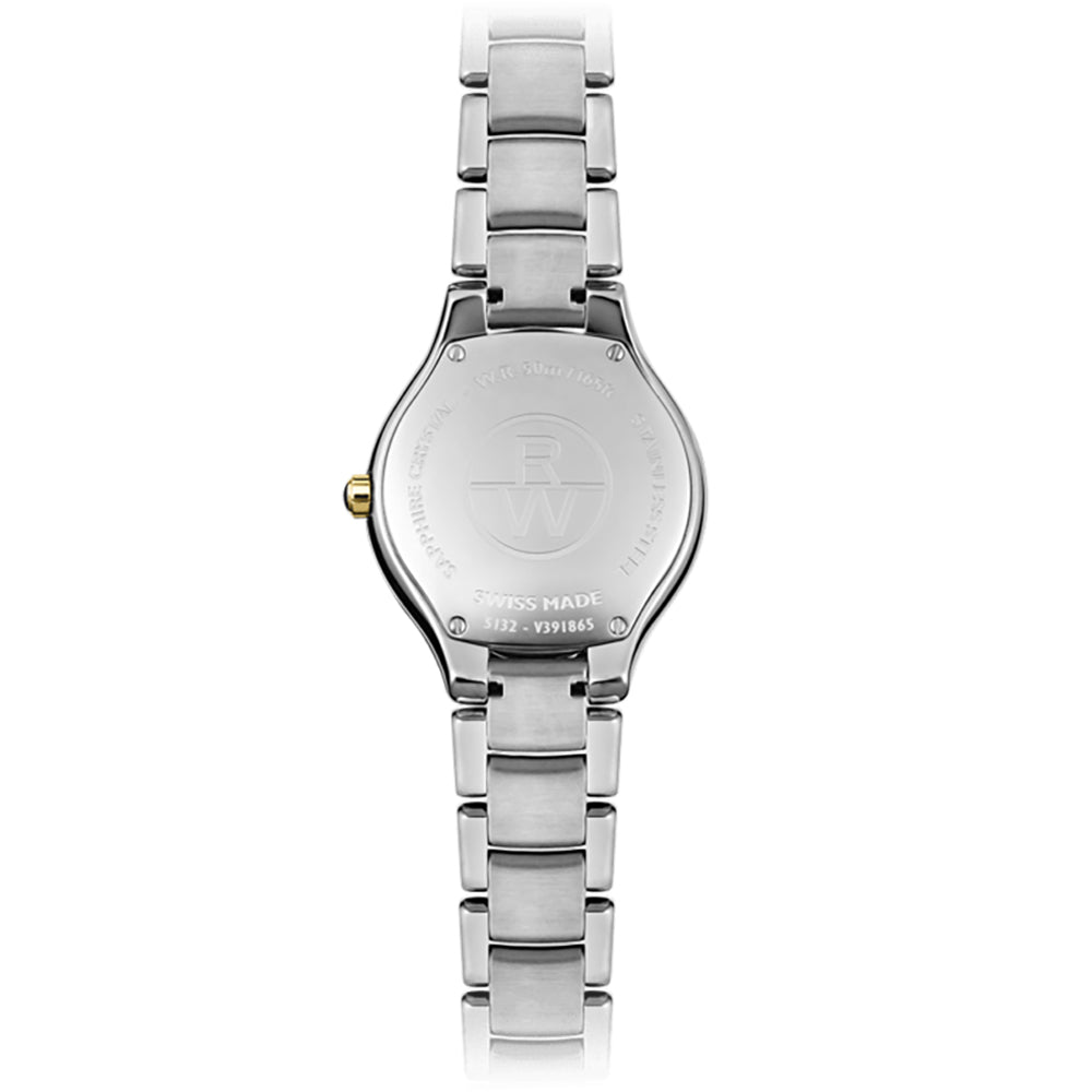 Raymond Weil Women's Noemia Two Tone PVD Bracelet Silver Dial Watch