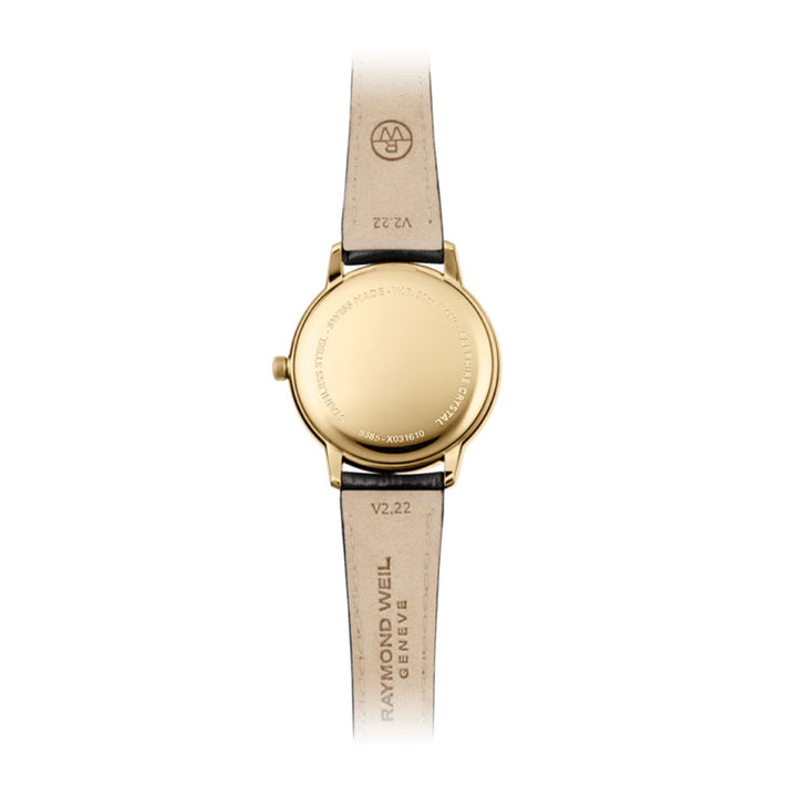 Raymond Weil Toccata Women's Gold PVD Leather Quartz Watch 29mm