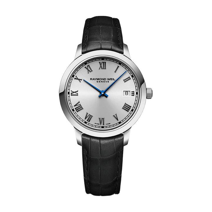 Raymond Weil Toccata Women's Black Leather Quartz Watch 34mm