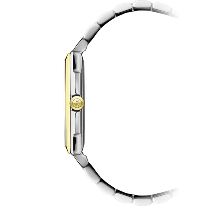 Raymond Weil Men's Toccata Classic Rectangular Two Tone Bracelet White Dial Watch