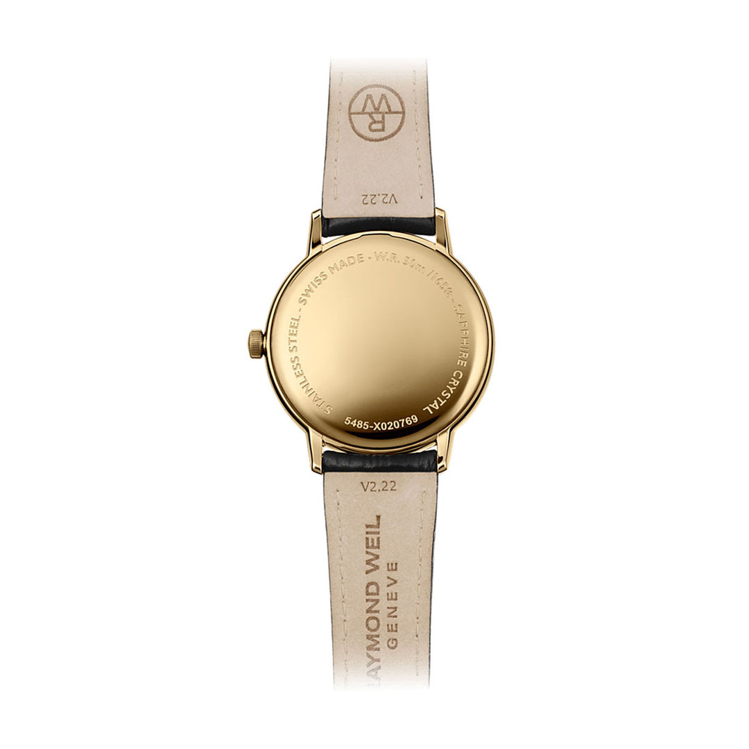 Raymond Weil Toccata Men's Classic Gold PVD Leather Quartz Watch 39mm