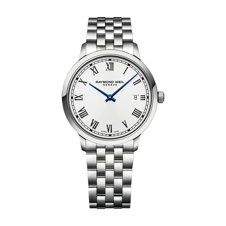 Raymond Weil Toccata Men's Classic White Dial Stainless Steel Quartz Watch 39mm
