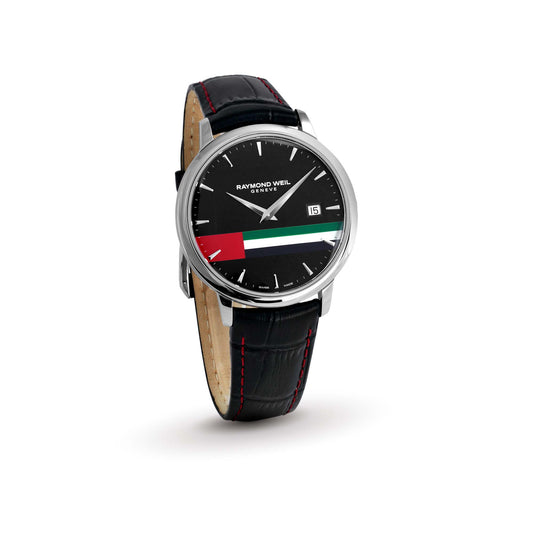 Raymond Weil Limited Edition Toccata Men's Uae National Day Black Strap Black Dial Watch