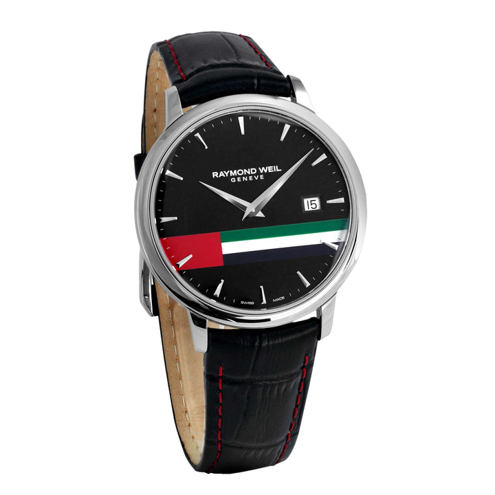 Raymond Weil Limited Edition Toccata Men's UAE National Day Black Strap Black Dial Watch