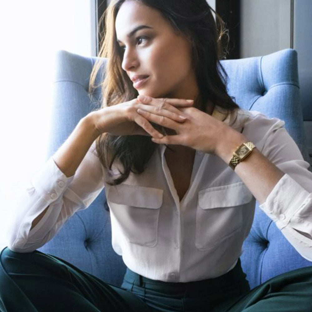 ساعة ريموند ويل توكاتا كوارتز نسائية بميناء بلون الشامبانيا