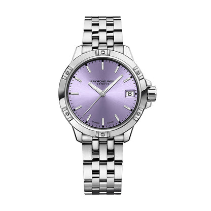 Raymond Weil Tango Classic Women's Quartz Lavender Dial Steel Date Watch 30mm