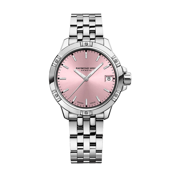 Raymond Weil Tango Classic Women's Quartz Pink Dial Steel Date Watch 30mm