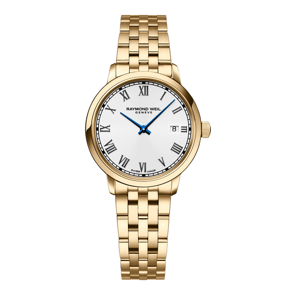 Raymond Weil Toccata Women's Gold PVD White Dial Quartz Watch 29mm