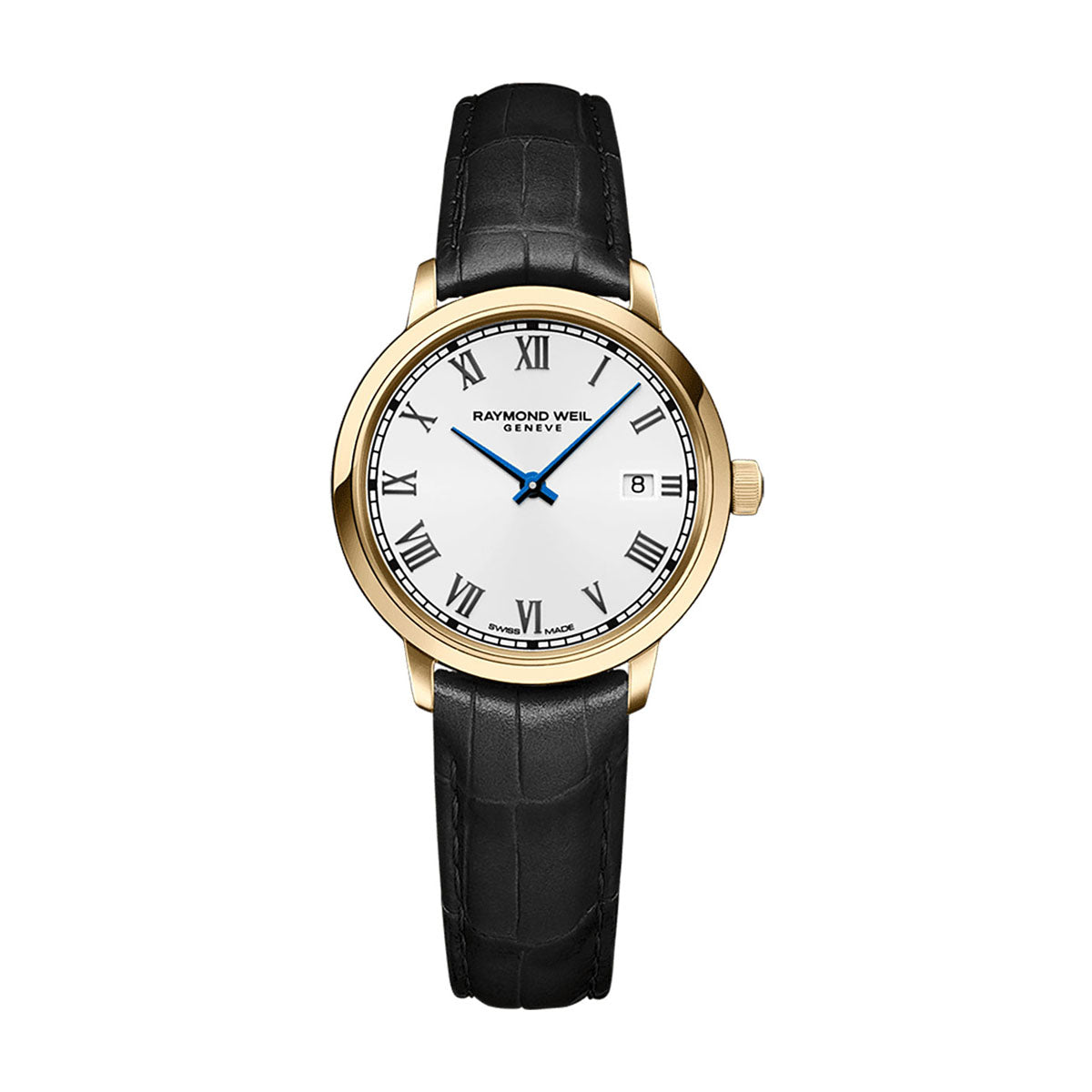 Raymond Weil Toccata Women's Gold PVD Leather Quartz Watch 29mm