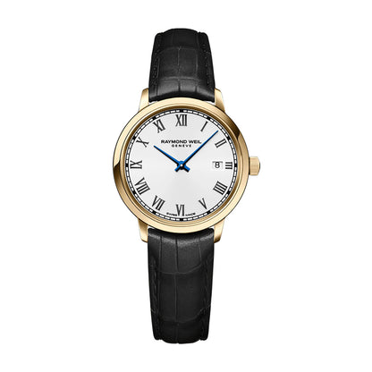 Raymond Weil Toccata Women's Gold PVD Leather Quartz Watch 29mm