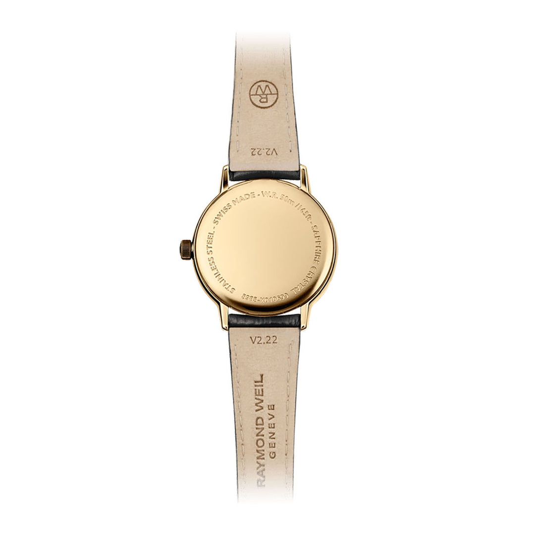 Raymond Weil Toccata Women's Gold PVD Leather Quartz Watch 29mm