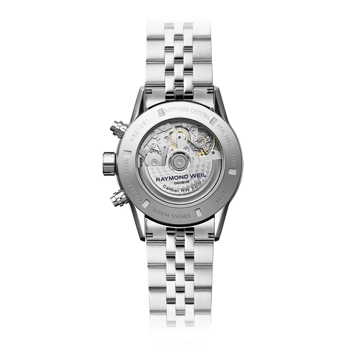 Raymond Weil Men's Freelancer Automatic Steel Bracelet Black Dial Watch