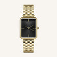 Rosefield The Elles Black Sunray Steel GoldLadies Watch