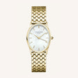 Rosefield The Oval White MOP Steel GoldLadies Watch