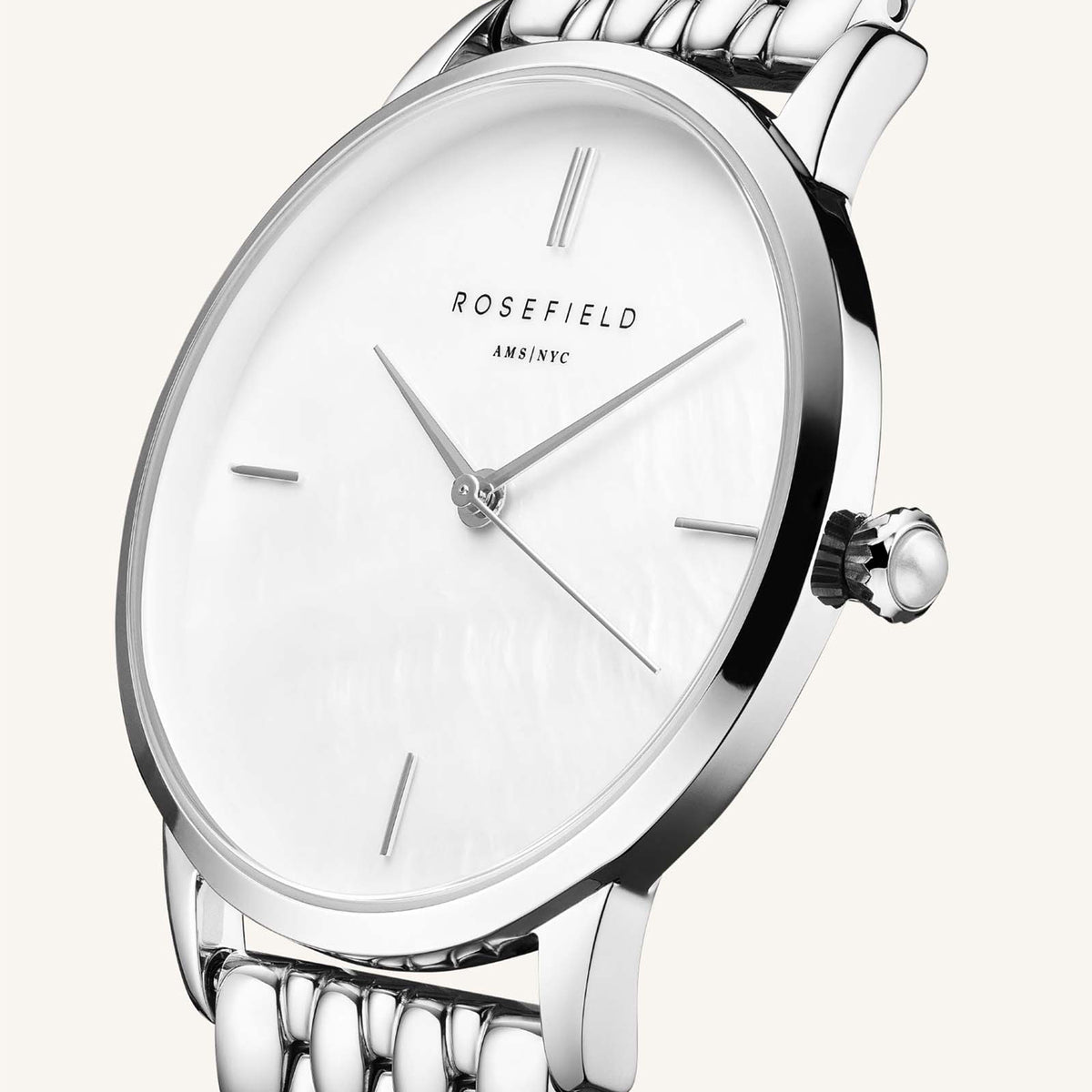 Rosefield Pearl Edit SilverLadies Watch