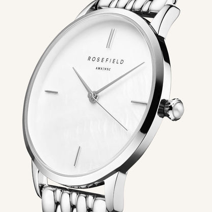 Rosefield Pearl Edit SilverLadies Watch