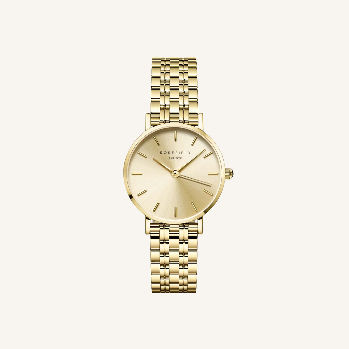 Rosefield Small Edit Champagne Steel GoldLadies Watch
