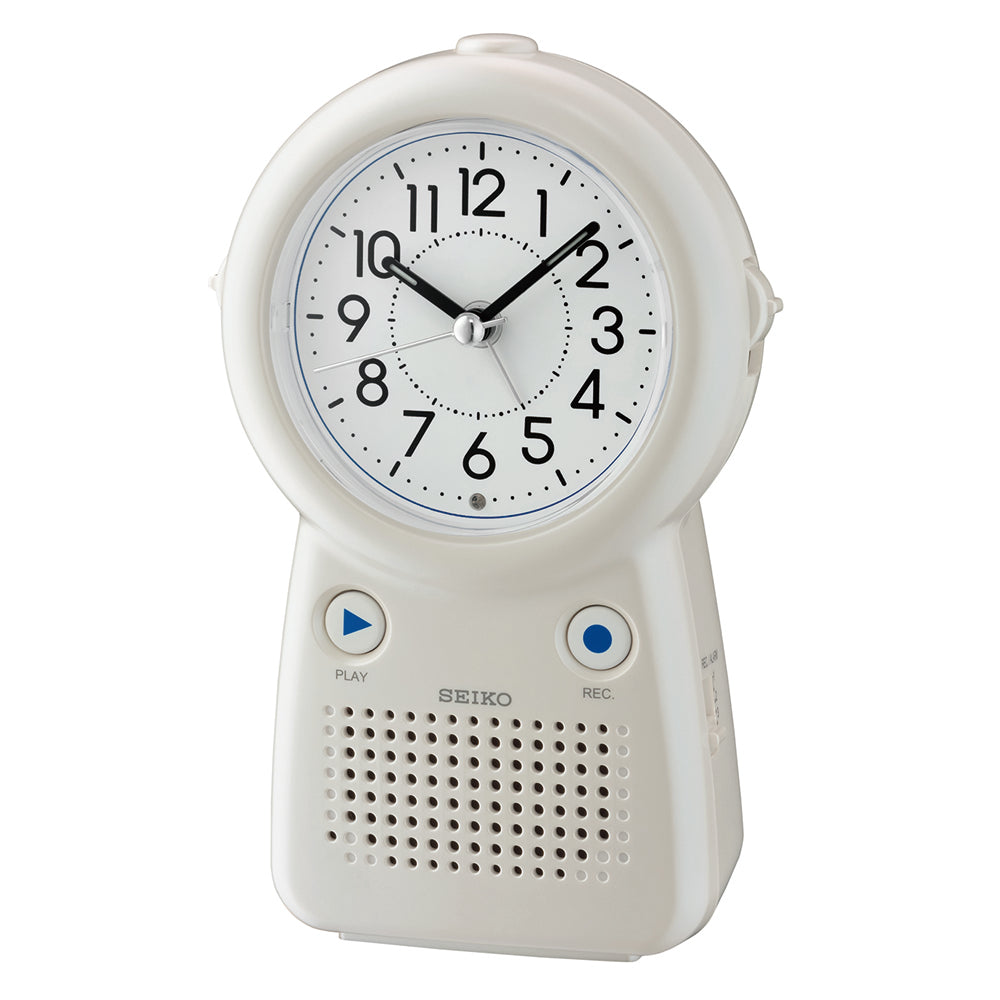 QHE158W - Seiko Plastic Desk Clock