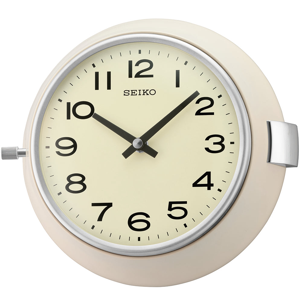 QXA761W - Seiko Aluminium Wall Clock
