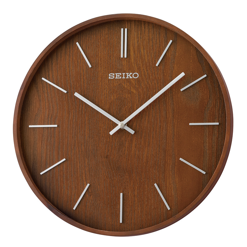 QXA765B - Seiko Wooden Wall Clock