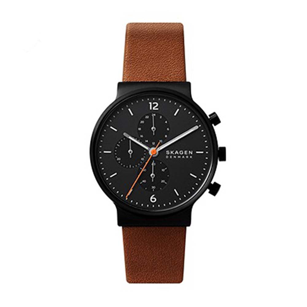 SKAGEN ANALOG WATCH 0 JWL SS LEATHER STRAP