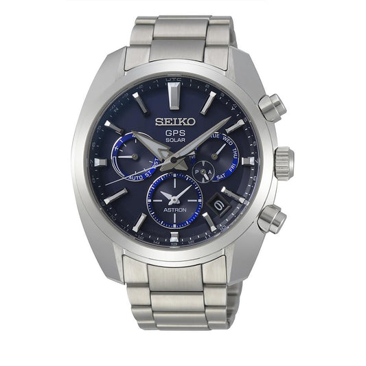 Seiko Men's Astron GPS Solar Dual Time