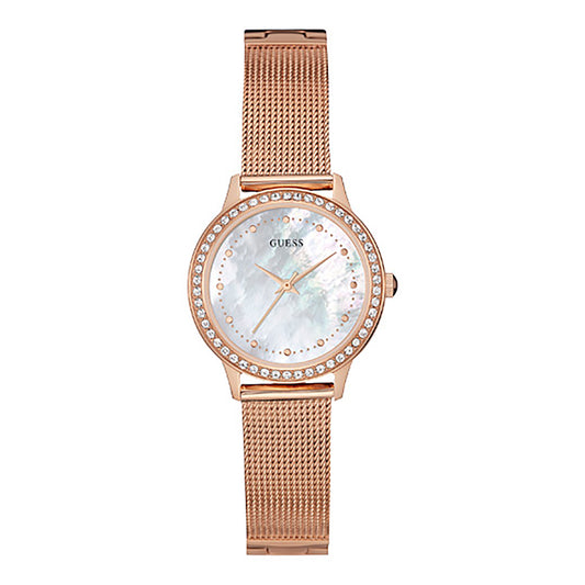 Guess Women's Watch Rose Gold Tone Case Quartz