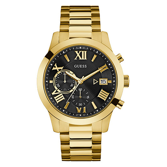 Guess Men's Watch Gold Tone Case Quartz