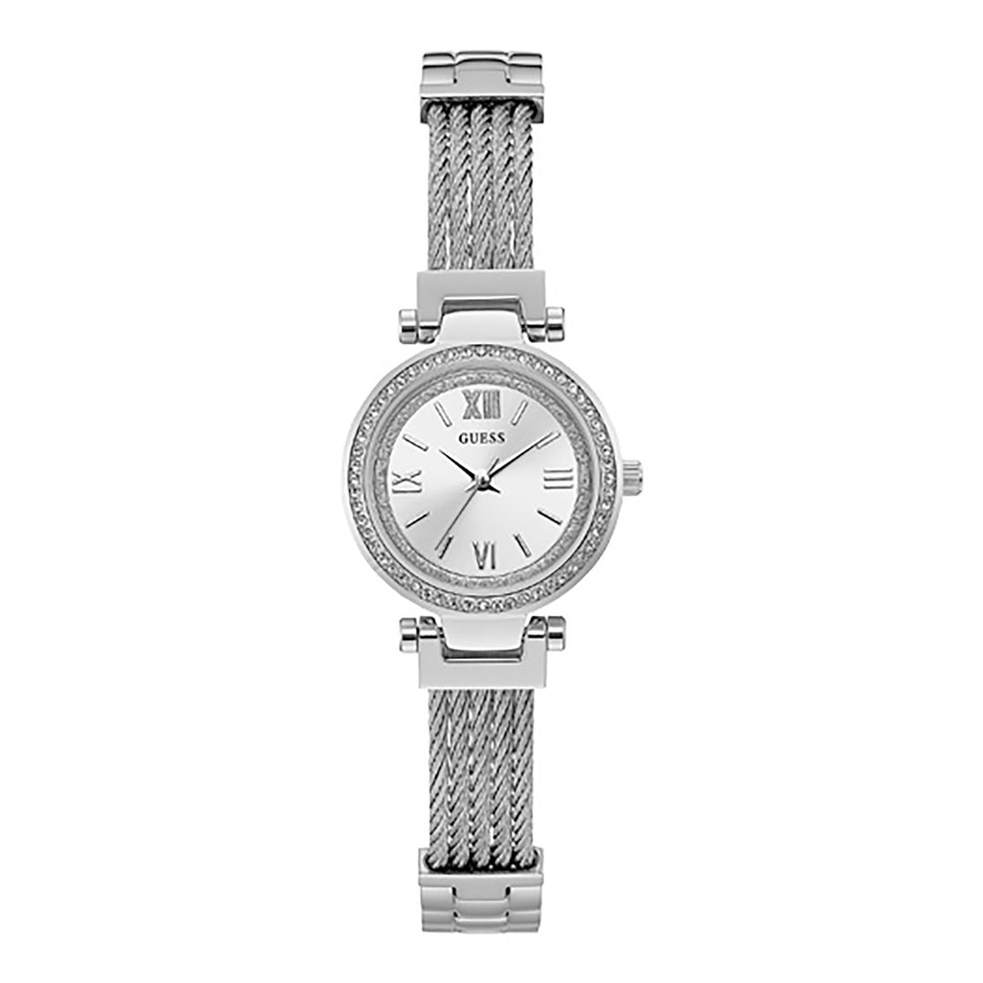 Guess Women's Watch Silver Tone Case Quartz